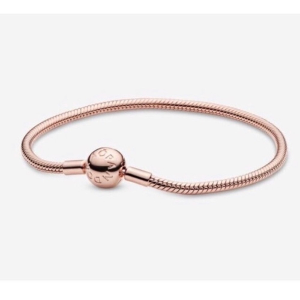 Pandora Moments Rose Gold Snake Chain Bracelet 7.5